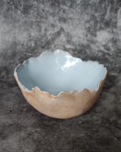 Handmade clay eggshell - clay, bowl