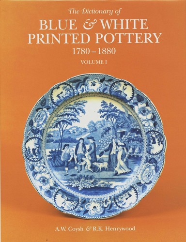Blue white printed - blue, pottery